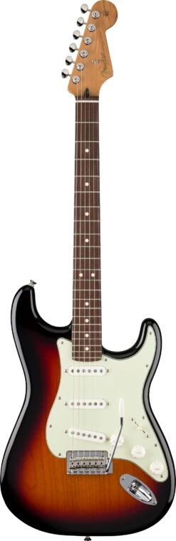 Fender DE Player II Stratocaster Special Edition, Roasted Maple Neck + Custom Shop Pickups, 3-Color Sunburst