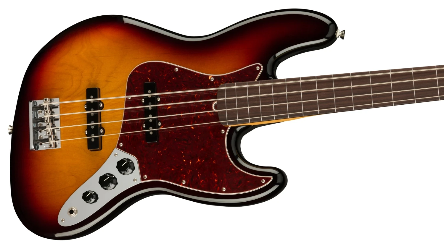 Fender American Professional II Jazz Bass Fretless, 3 Colour Sunburst 3 Fender American Professional II Jazz Bass Fretless, 3 Colour Sunburst - Image 3