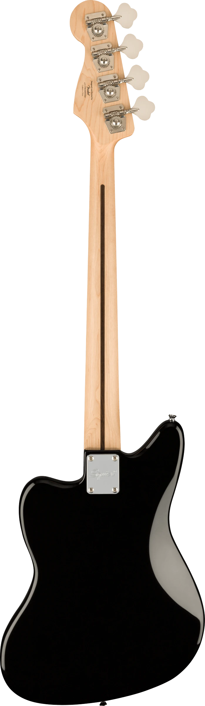 Squier Affinity Series Jaguar Bass H, Maple Fingerboard, Black Pickguard, Black 2 Squier Affinity Series Jaguar Bass H, Maple Fingerboard, Black Pickguard, Black - Image 2