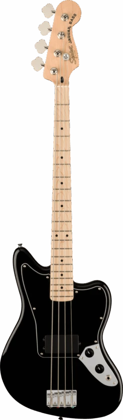 Squier Affinity Series Jaguar Bass H, Maple Fingerboard, Black Pickguard, Black