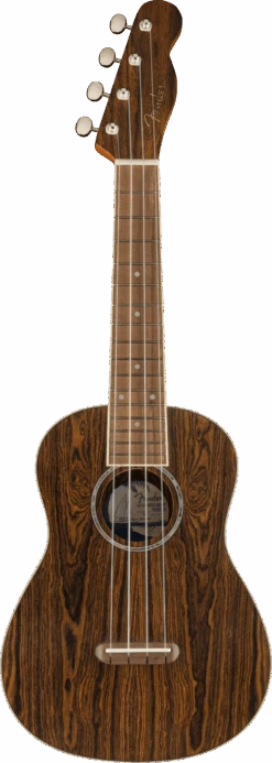 Fender Zuma Exotic Concert Ukulele, Walnut Fingerboard, Bocote