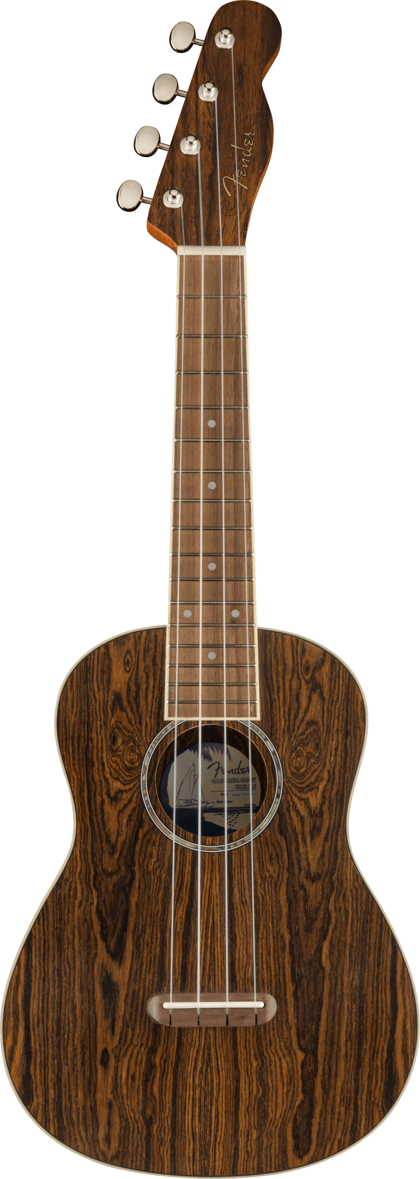 Fender Zuma Exotic Concert Ukulele, Walnut Fingerboard, Bocote 1 Fender Zuma Exotic Concert Ukulele, Walnut Fingerboard, Bocote