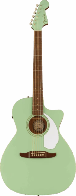 Fender Newporter Player Acoustic Guitar, Surf Green