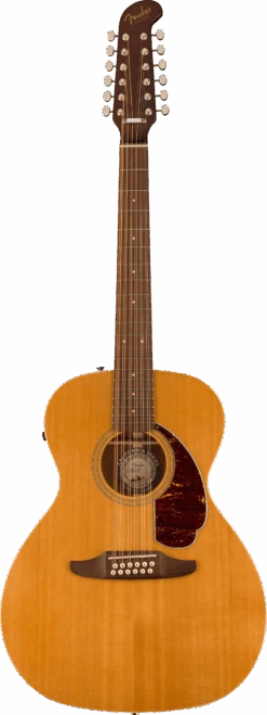 Fender Villager 12-String Acoustic, Tortoiseshell Pickguard, Aged Natural