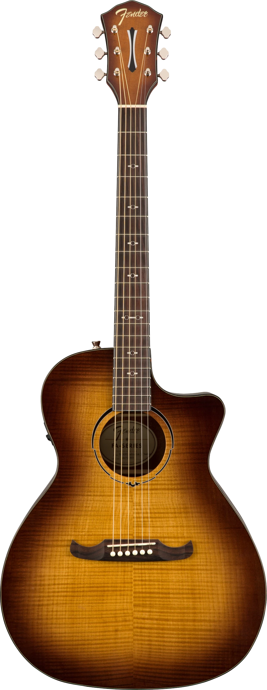 Fender FA-345CE Auditorium Acoustic Guitar, 3-Color Tea Burst 1 Fender FA-345CE Auditorium Acoustic Guitar, 3-Color Tea Burst