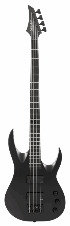 Solar A1.4C 4 String Electric Bass - Carbon Black Matte