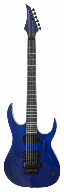 S By Solar SB4.6FRFBL Electric Guitar W/Floyd Rose - Flame Blue