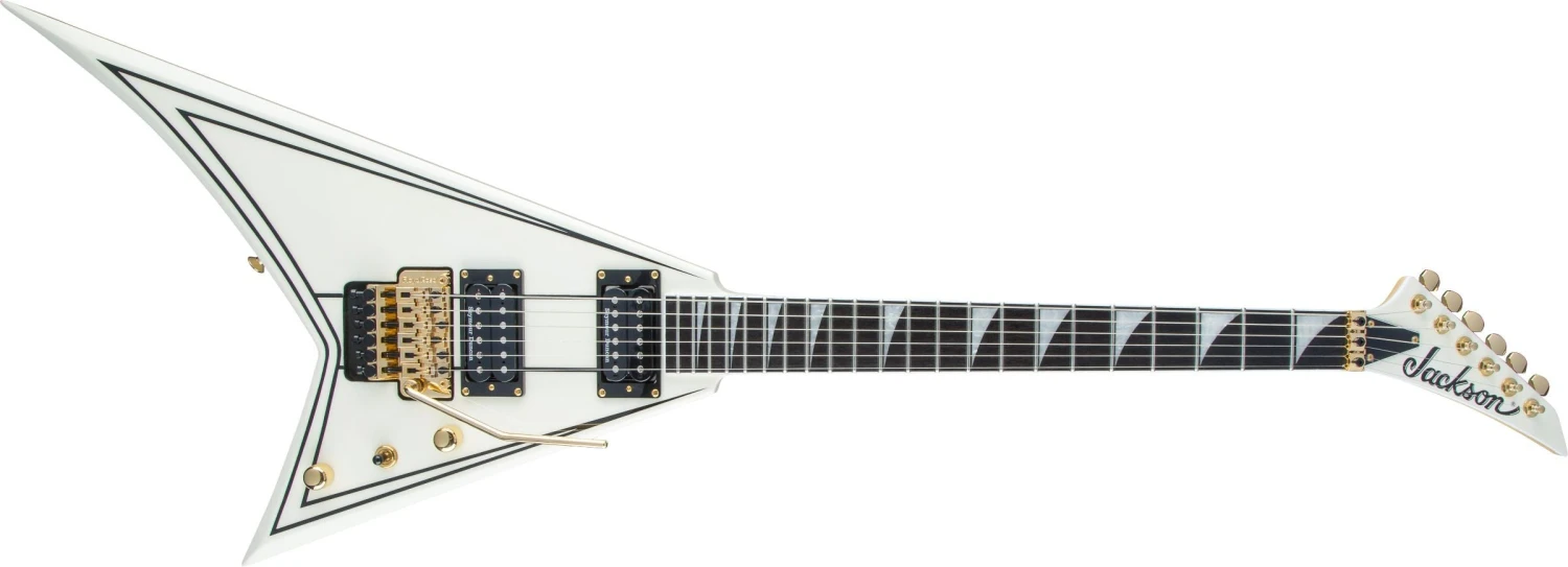 Jackson Pro Series Rhoads RR-3, Ivory With Black Pinstripes 2 Jackson Pro Series Rhoads RR-3, Ivory With Black Pinstripes - Image 2