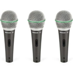 Samson Q6 Dynamic Microphone 3 Pack