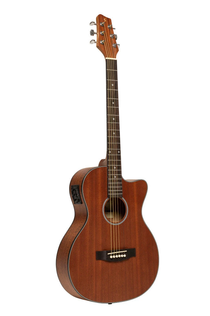 Stagg Electro-acoustic Auditorium Guitar With Cutaway – SA25 ACE MAHO 1 Stagg Electro-acoustic Auditorium Guitar With Cutaway – SA25 ACE MAHO
