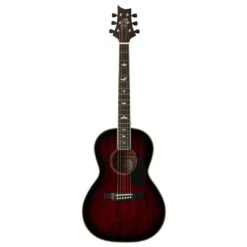PRS SE P20E Parlor Acoustic Guitar W/ Pickup - Fire Red