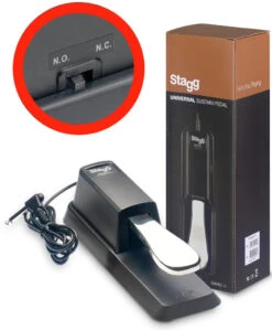 Stagg Universal Sustain Pedal For Electronic Piano Or Keyboard, With Polarity Switch