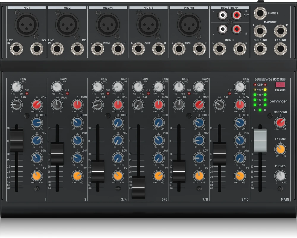 Behringer XENYX 1003B 10-Channel Battery Or Mains Operated Mixer 1 Behringer XENYX 1003B 10-Channel Battery Or Mains Operated Mixer