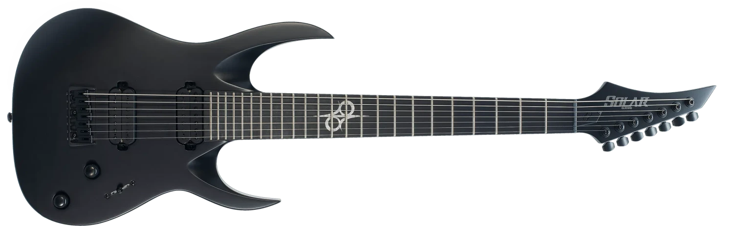 Solar A2.7C Electric Guitar - Carbon Black Matte - 7 STRING 2 Solar A2.7C Electric Guitar - Carbon Black Matte - 7 STRING - Image 2