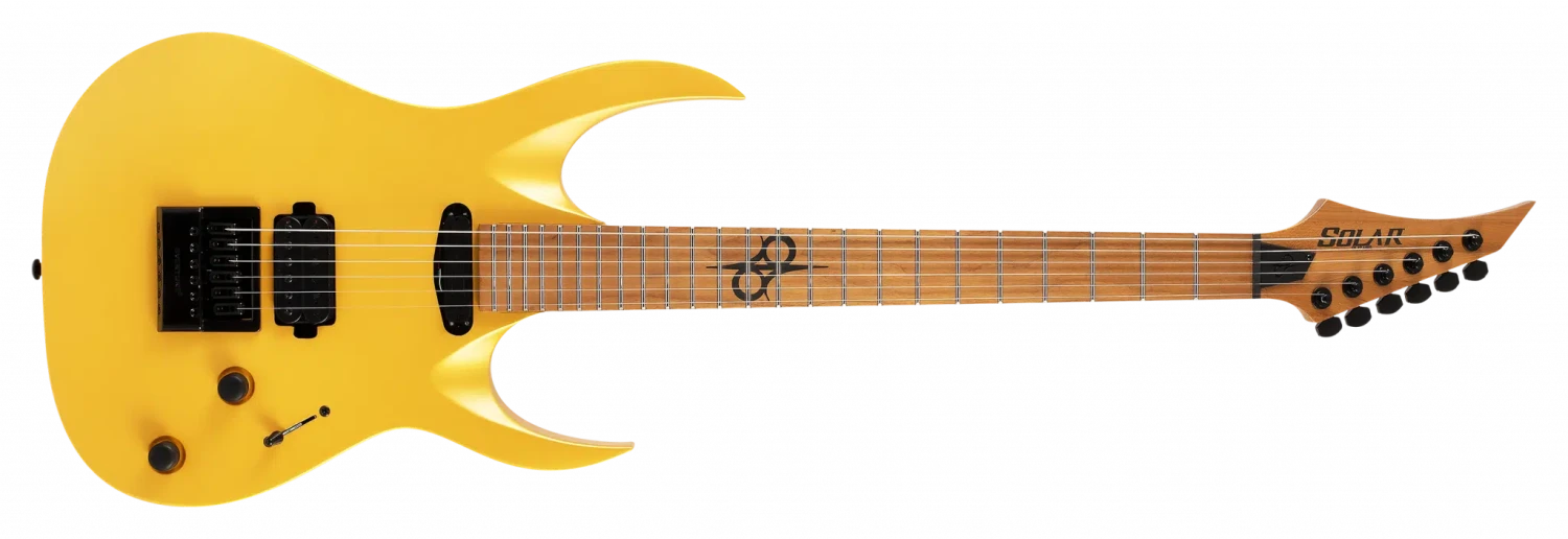 Solar AB1.6G Electric Guitar - Roasted Maple - Antique Gold Matte 2 Solar AB1.6G Electric Guitar - Roasted Maple - Antique Gold Matte - Image 2