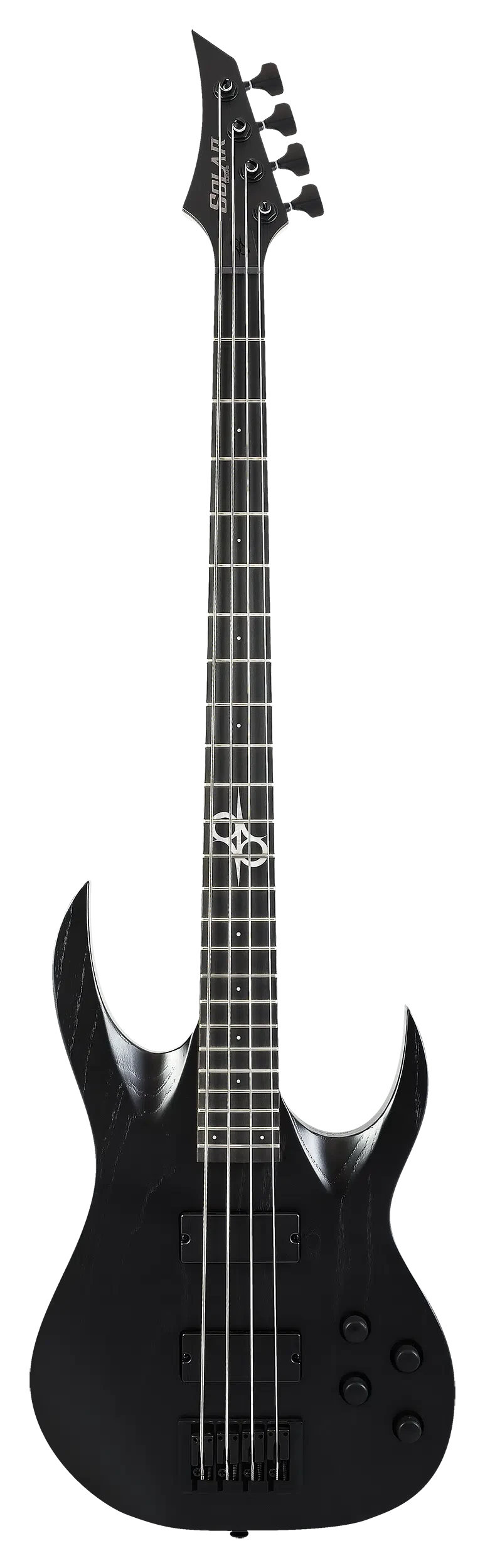 Solar AB2.4BOP SK 4-String Electric Bass - Black Open Pore Matte 1 Solar AB2.4BOP SK 4-String Electric Bass - Black Open Pore Matte