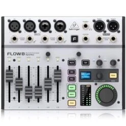 Behringer FLOW-8 Digital Mixer W/ 8-Inputs, App, Bluetooth, FX & USB Audio Interface