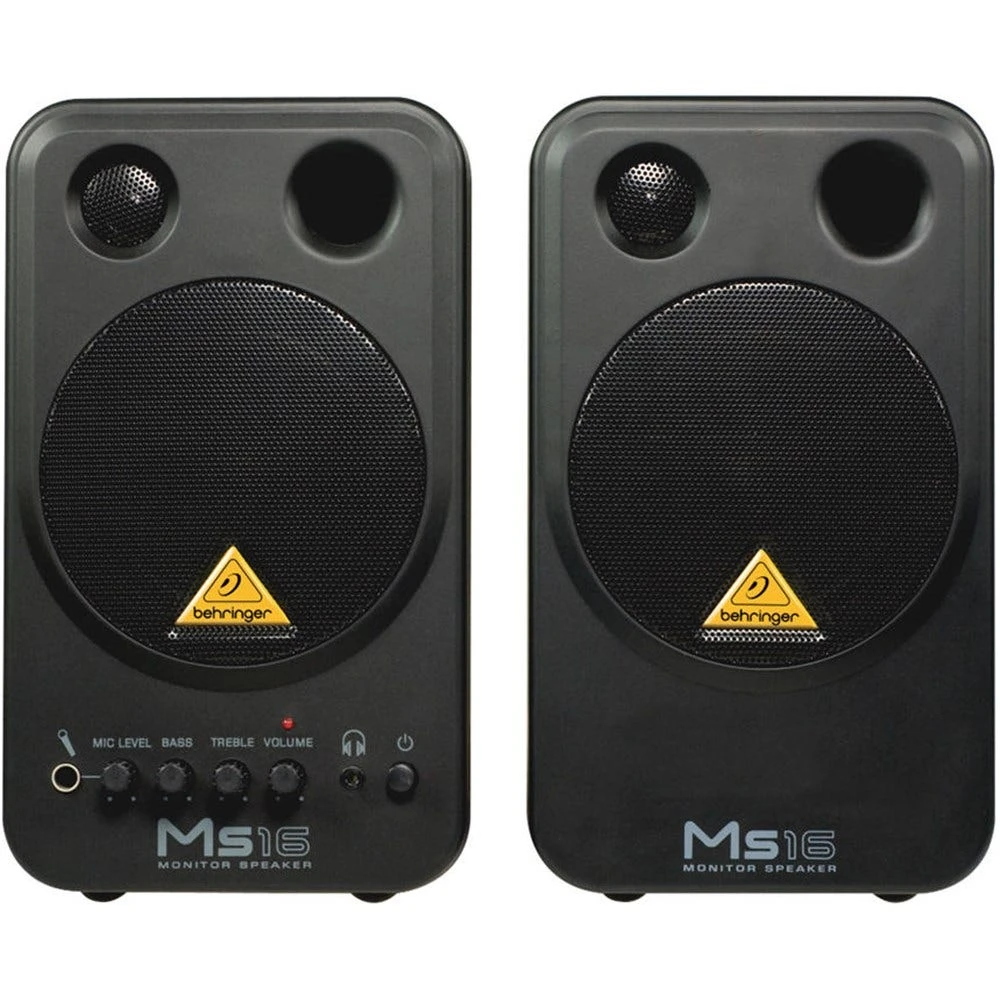 Behringer MS16 Active 16W Monitor Speakers (Pair) 1 Behringer MS16 Active 16W Monitor Speakers (Pair)