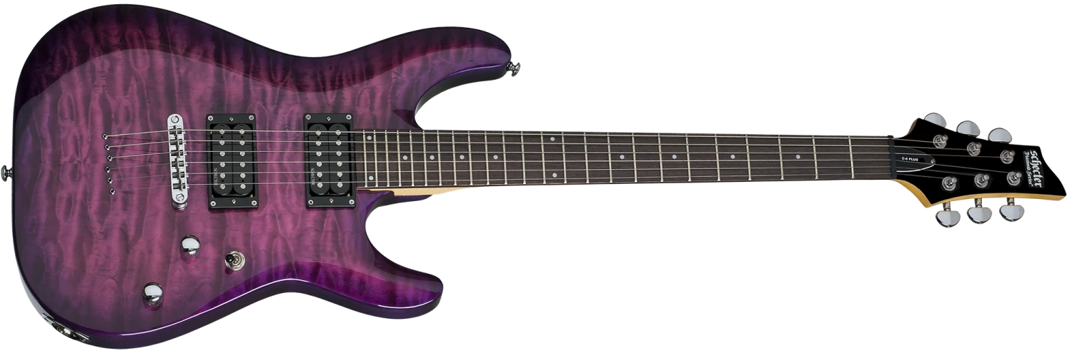 Schecter C-6 Plus Electric Magenta SCH445 2 Schecter C-6 Plus Electric Magenta SCH445 - Image 2