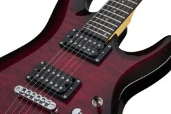 Schecter C-6 Plus See-Thru Cherry Burst SCH447 -Guitar Store C 6Plus.See ThruCherryBurst.05