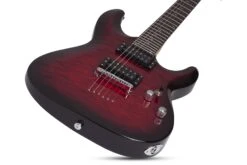 Schecter C-6 Plus See-Thru Cherry Burst SCH447 -Guitar Store C 6Plus.See ThruCherryBurst.06