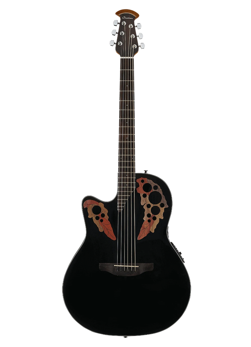 Ovation CE44L-5 Left-Handed Acoustic Guitar - Black 1 Ovation CE44L-5 Left-Handed Acoustic Guitar - Black