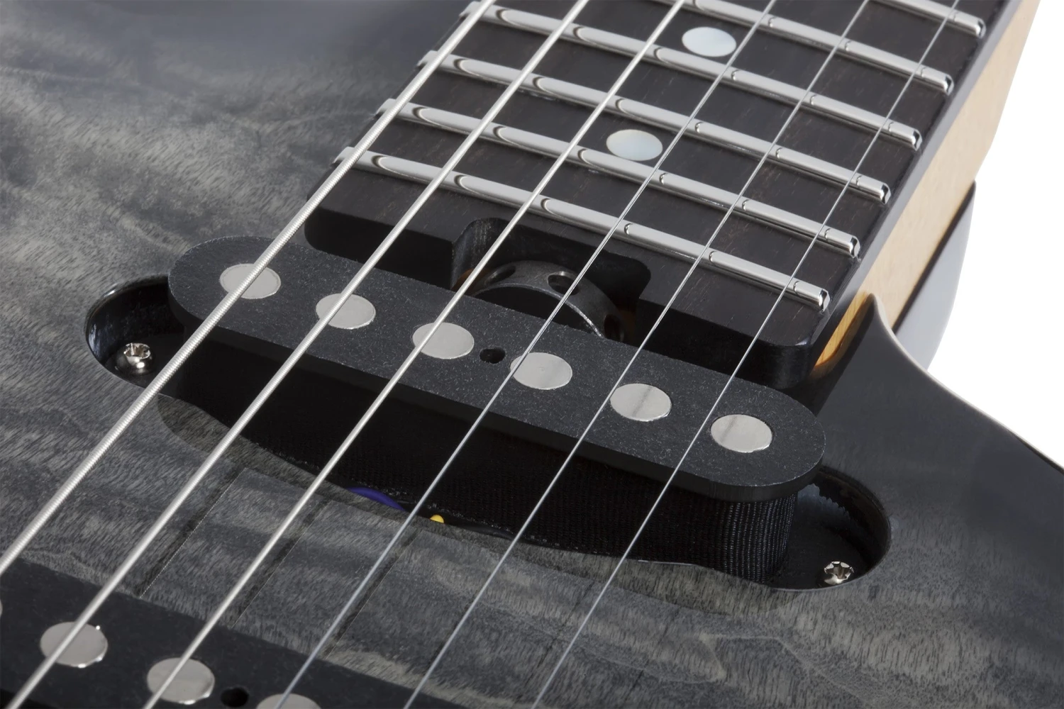 Schecter California Classic - Charcoal Burst (Made In Japan W/ Hard Case) 8 Schecter California Classic - Charcoal Burst (Made In Japan W/ Hard Case) - Image 8