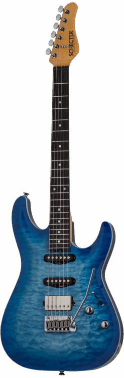 Schecter California Classic - Transparent Sky Burst (Made In Japan W/ Hard Case)