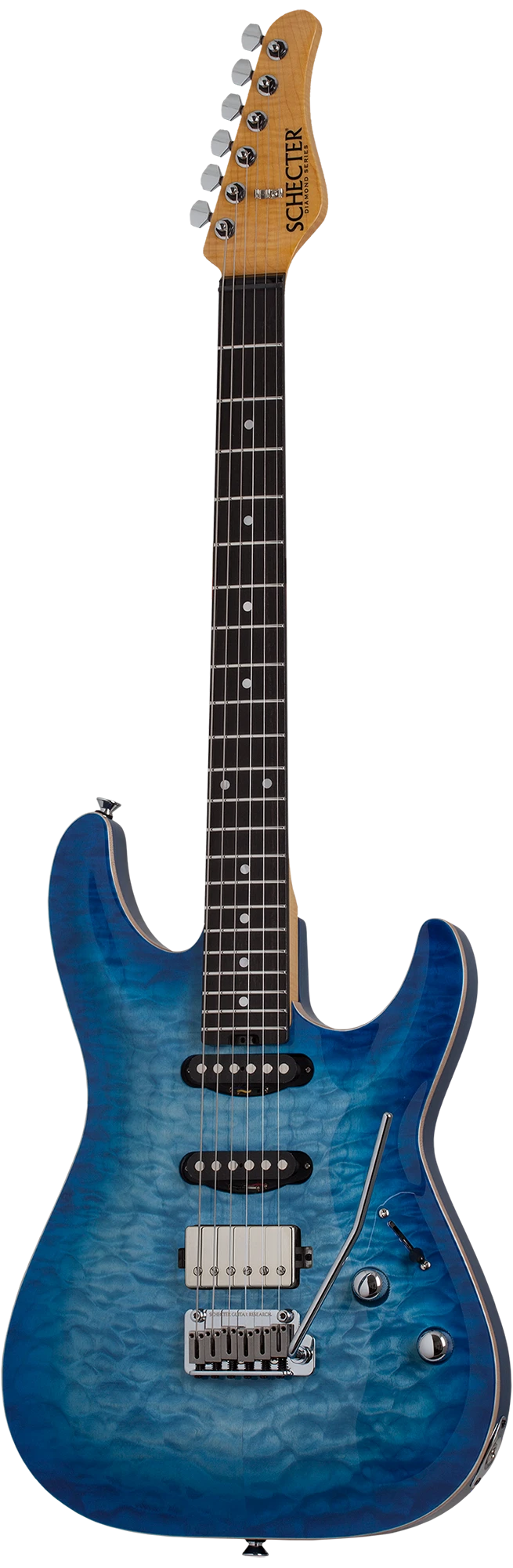 Schecter California Classic - Transparent Sky Burst (Made In Japan W/ Hard Case) 1 Schecter California Classic - Transparent Sky Burst (Made In Japan W/ Hard Case)