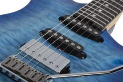 Schecter California Classic - Transparent Sky Burst (Made In Japan W/ Hard Case) 16 Schecter California Classic - Transparent Sky Burst (Made In Japan W/ Hard Case) -Guitar Store CaliforniaClassic.TransparentSkyBurst.04