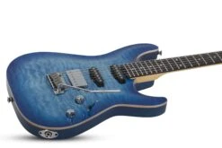 Schecter California Classic - Transparent Sky Burst (Made In Japan W/ Hard Case) 15 Schecter California Classic - Transparent Sky Burst (Made In Japan W/ Hard Case) -Guitar Store CaliforniaClassic.TransparentSkyBurst.06