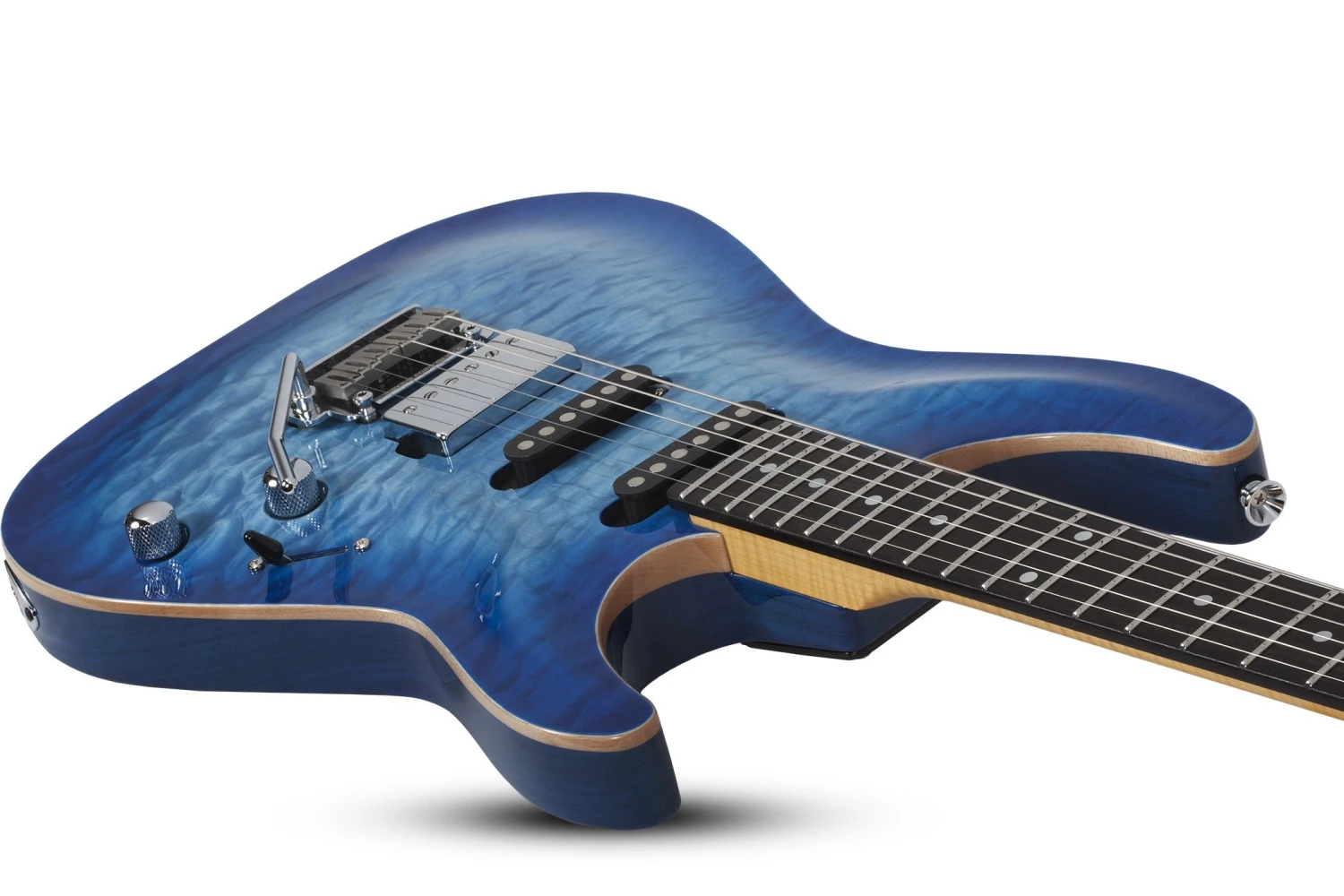 Schecter California Classic - Transparent Sky Burst (Made In Japan W/ Hard Case) 2 Schecter California Classic - Transparent Sky Burst (Made In Japan W/ Hard Case) - Image 2