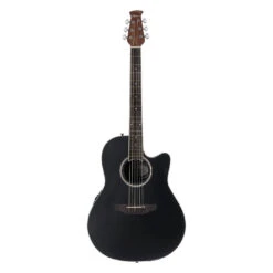 Ovation Applause AB24-5S Mid Depth Acoustic Guitar In Black Satin