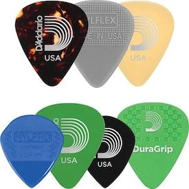 D'Addario Assorted Guitar Picks, 7 Pack, Medium 1 D'Addario Assorted Guitar Picks, 7 Pack, Medium