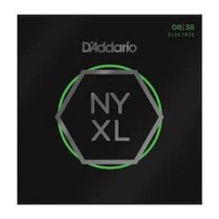 D'Addario NYXL0838 Nickel Wound, Extra Super Light, 08-38.