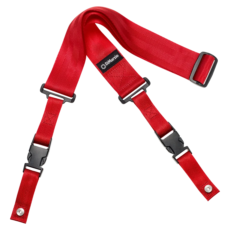 DiMarzio DD2200R 2inch Nylon Cliplock Strap – Red 1 DiMarzio DD2200R 2inch Nylon Cliplock Strap – Red
