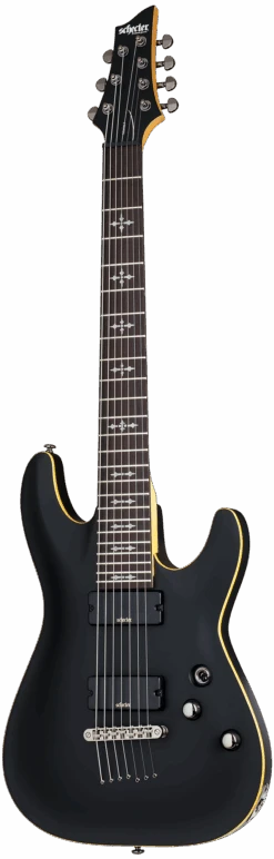 Schecter Demon-7 Aged Black Satin