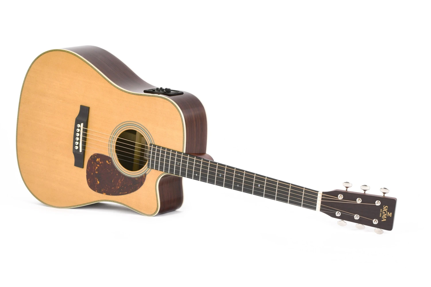 Sigma DTC-28HE Dreadnought Cutaway With EQ 3 Sigma DTC-28HE Dreadnought Cutaway With EQ - Image 3