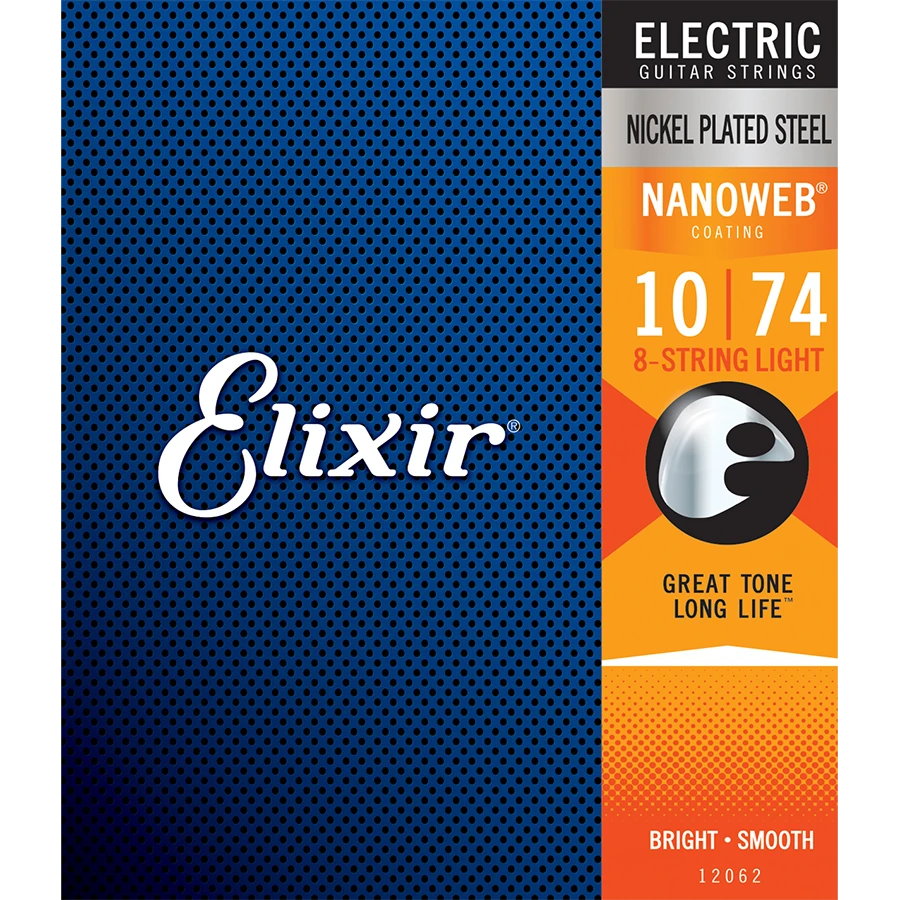 Elixir Electric Nanoweb 8-String Light 10-74 1 Elixir Electric Nanoweb 8-String Light 10-74