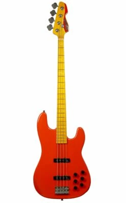 Markbass MB GV 4 Gloxy Fiesta Red CR MP Bass Guitar W/ Gigbag