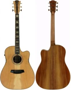 Cole Clark Fat Lady 3 Acoustic-Electric Guitar - FL3EC-COLB, Cedar Of Lebanon