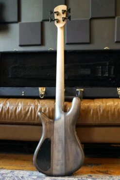 Spector USA Custom NS Bass - Buckeye Burl, 4-String W/ Aguilar Pickups -Guitar Store GFP 04637