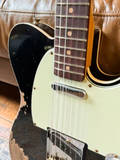 Fender Custom Shop '60 Telecaster Custom Heavy Relic - Aged Black -Guitar Store GFP 240924 IMG 0061