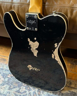 Fender Custom Shop '60 Telecaster Custom Heavy Relic - Aged Black -Guitar Store GFP 240924 IMG 0064