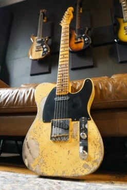 Fender Custom Shop 1954 Telecaster Super Heavy Relic, 1-Piece Rift Sawn Maple Neck Fingerboard, Super Faded Aged Nocaster Blonde