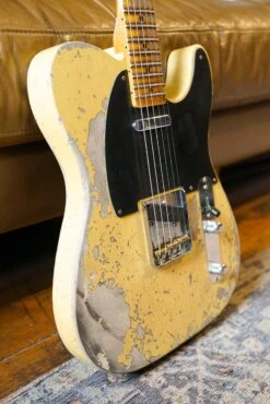 Fender Custom Shop 1954 Telecaster Super Heavy Relic, 1-Piece Rift Sawn Maple Neck Fingerboard, Super Faded Aged Nocaster Blonde -Guitar Store GFP 241114 DSC01090