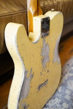 Fender Custom Shop 1954 Telecaster Super Heavy Relic, 1-Piece Rift Sawn Maple Neck Fingerboard, Super Faded Aged Nocaster Blonde -Guitar Store GFP 241114 DSC01097