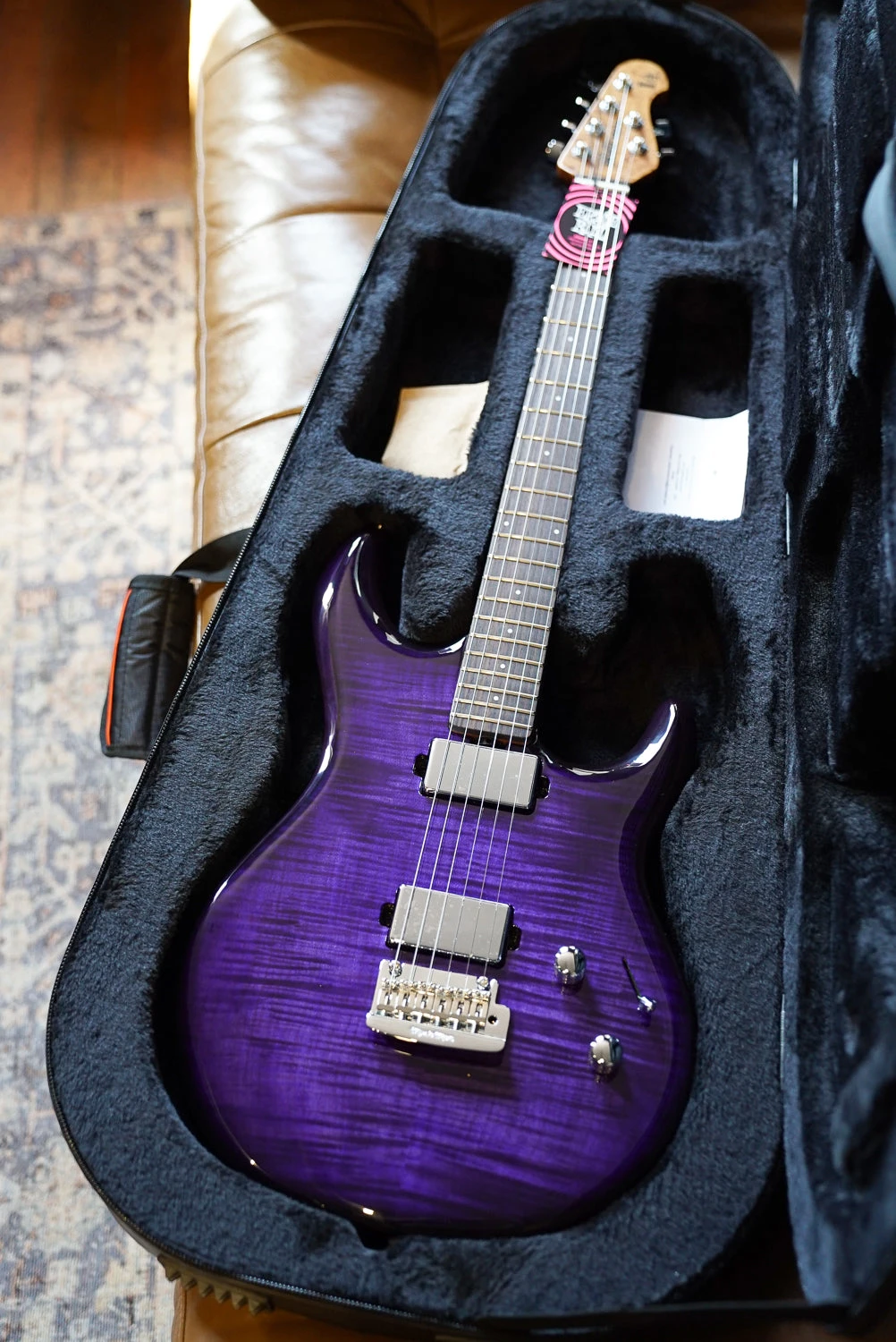 Music Man Luke 4 HH Maple Top - Grape Slushie 8 Music Man Luke 4 HH Maple Top - Grape Slushie - Image 8