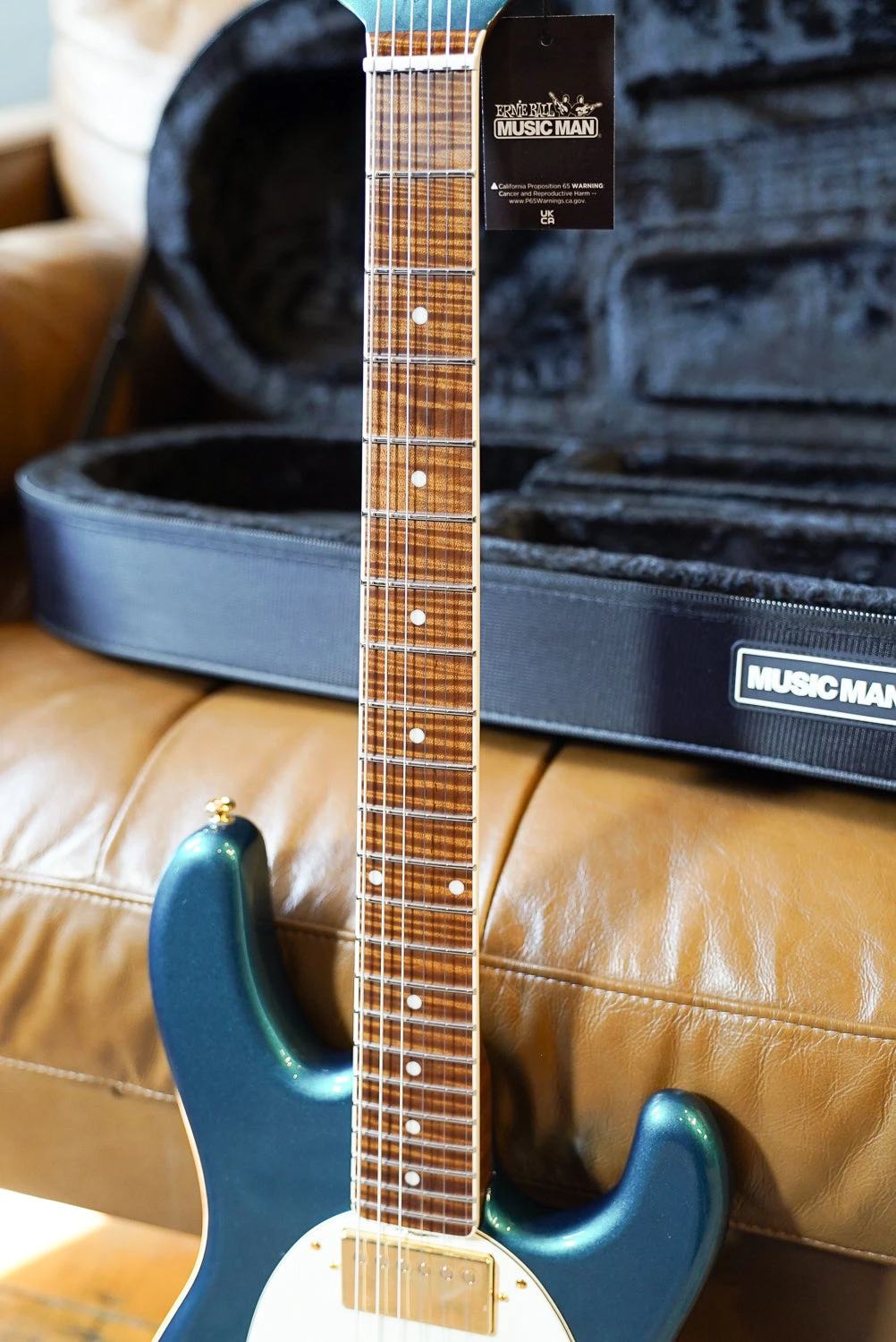 Ernie Ball Music Man StingRay II Deluxe, Pine Green 5 Ernie Ball Music Man StingRay II Deluxe, Pine Green - Image 5