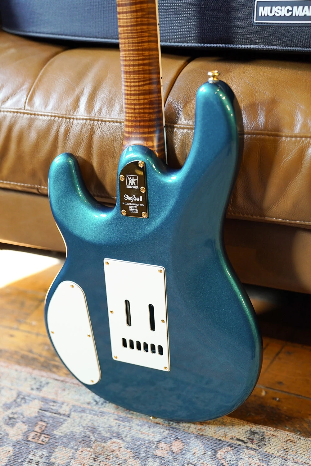 Ernie Ball Music Man StingRay II Deluxe, Pine Green 7 Ernie Ball Music Man StingRay II Deluxe, Pine Green - Image 7